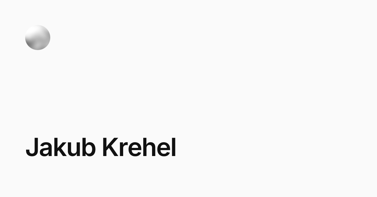 Jakub Krehel
